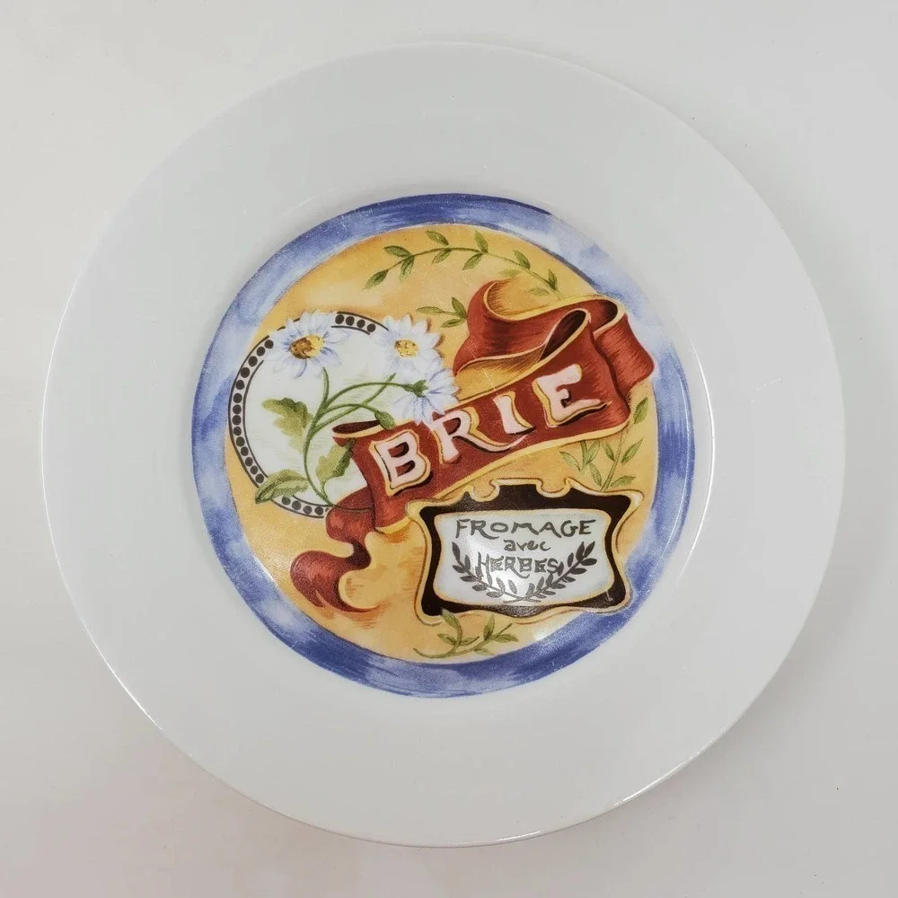 Restoration Hardware Ceramic Dessert 4 Plates Set